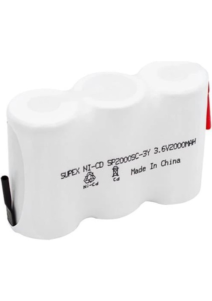 3'lü Yanyana 3.6V 2000 Ma Süpürge Pili fiyatları