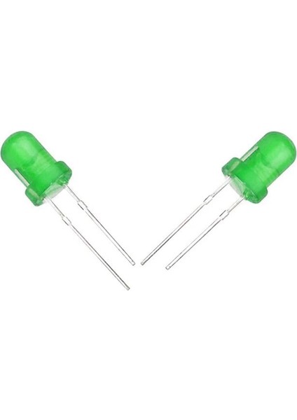 Halmet Mantar LED 5mm Yeşil Mat