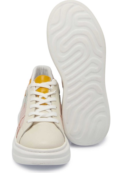 Bej Hakiki Deri Kadın Sneaker - K24I1AY67306-A25