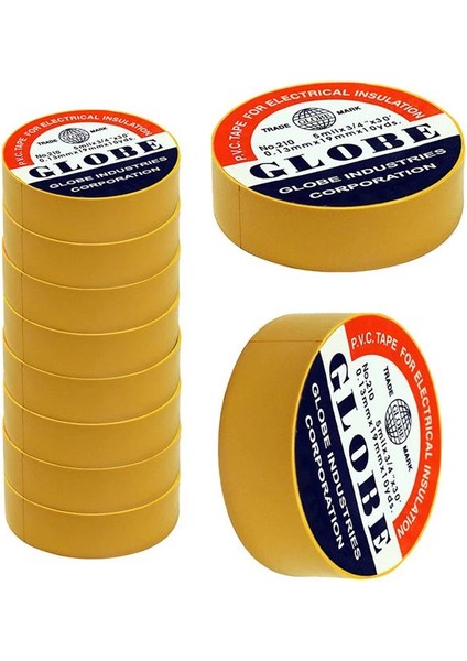 0.13MMX19MM Izole Bant 10'lu Sarı