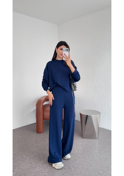 Lacivert Modal Kumaş Takım