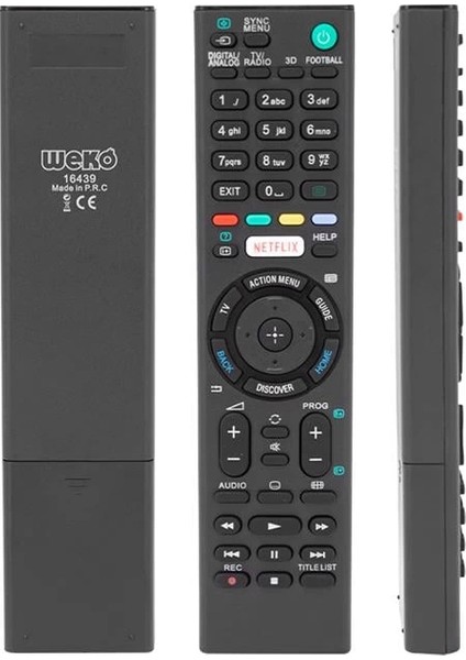 Sony RM-L1275 Netflix Tuşlu LCD LED Tv Kumandası