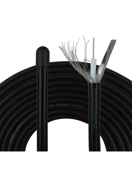 Rg6/u6 Bakır Cu/cu 80 Tel Siyah Anten Kablosu (100 Metre) fiyatları
