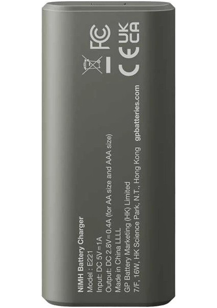 Recyko E221 USB 2'li Aa - Aaa Pil Şarj Cihazı (GPACSE221004 GPE221R21-2GTLB1) modelleri