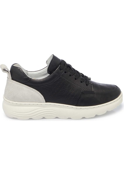 Siyah Hakiki Deri Kadın Sneaker - K24I1AY67297-A23