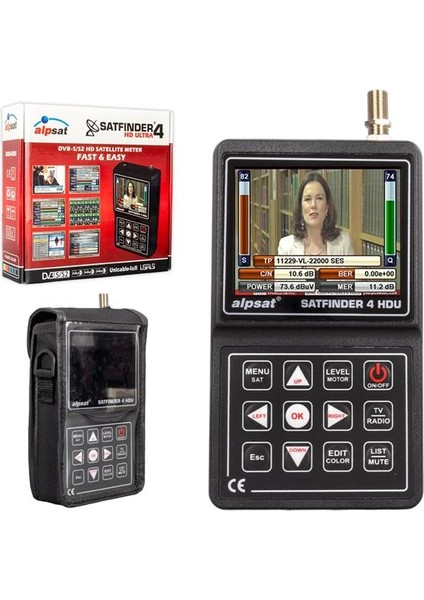 Alpsat Satfinder 4 Hd Ultra 3.5'' LCD Ekranlı Uydu Yön Bulucu (AS04-HDU)