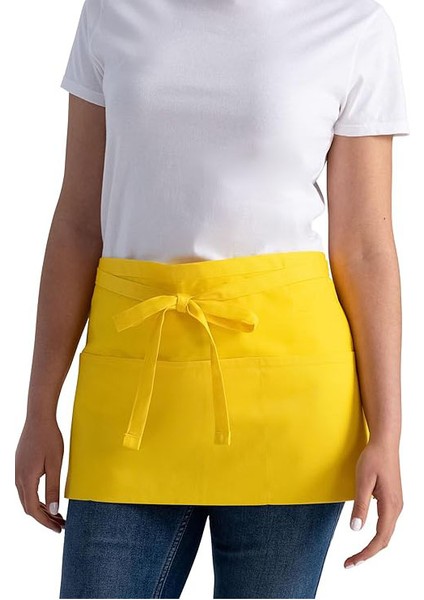 Cafe Barista Kuaför Barmen Çiçekçi Belden Yarım Duck Keten Mutfak Önlük Siyah fiyatları