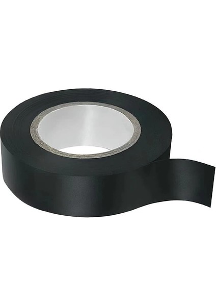 NO2133 19MM 25YRD Vinil Alev Yürütmeyen Izole Bant 23 Metre Siyah Tekli