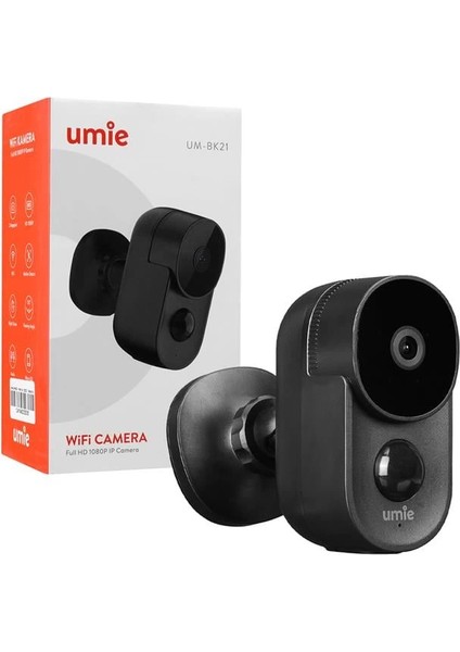 Umıe 2mp Iki Yönlü Ses Tf Kart Kablosuz Tuya Destekli Akıllı Ip Kamera 6700 Mah Bataryalı (UM-BK21 Siyah) modelleri