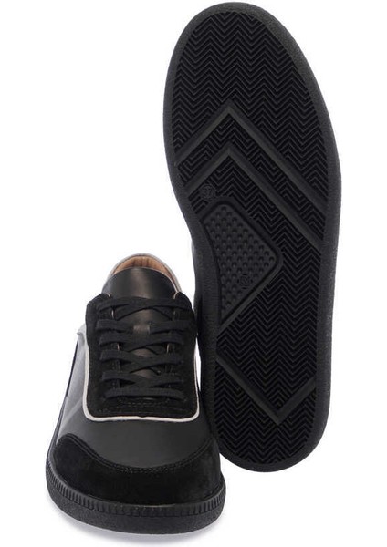 Siyah Hakiki Deri Kadın Sneaker - K24I1AY67301-A23
