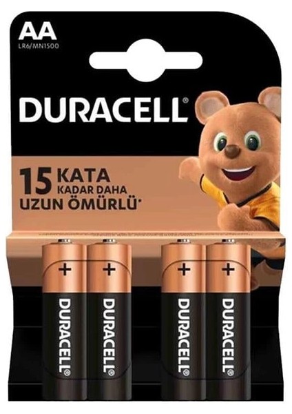 LR6/MN1500 1.5V Alkalin 4'lü Aa Kalem Pil