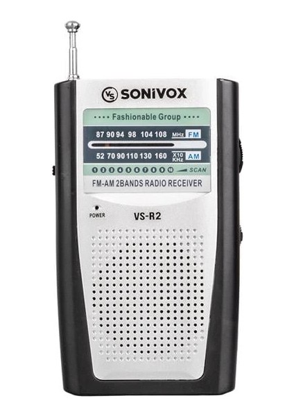 Vs-R2 Analog Radyo Gümüş Renk