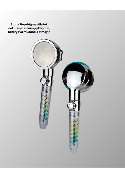 Buğz Döner Pervaneli El Duşu Başlığı – Su Tasarruflu, Basınç Artırıcı, Yağmur Etkili indirimleri