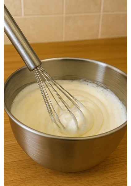 🛒 Paslanmaz Çelik Mutfak Çırpıcı Seti (1 adet) – Ergonomik Saplı, Dayanıklı ve Şık Tasarım 🍰🥣