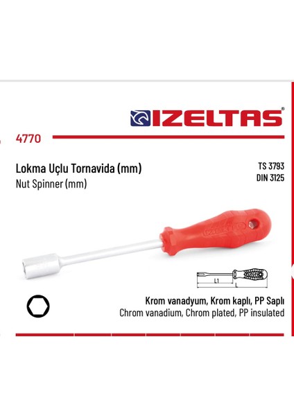 Lokma Tornavida 10MM