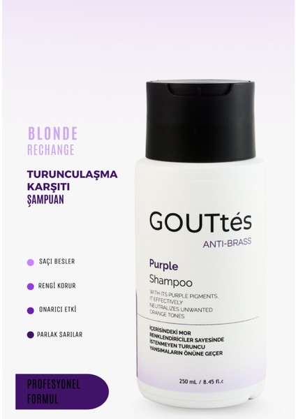 Mor Şampuan- Renk Koruyucu, Onarıcı & Turuncu Yansımaları Önler, Saça Parlaklık Verir (250 ML)