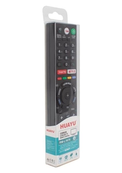 Sony RM-L1676 Google Play - Netflix - Youtube Tuşlu Universal Lcd-Led Tv Kumanda fiyatları