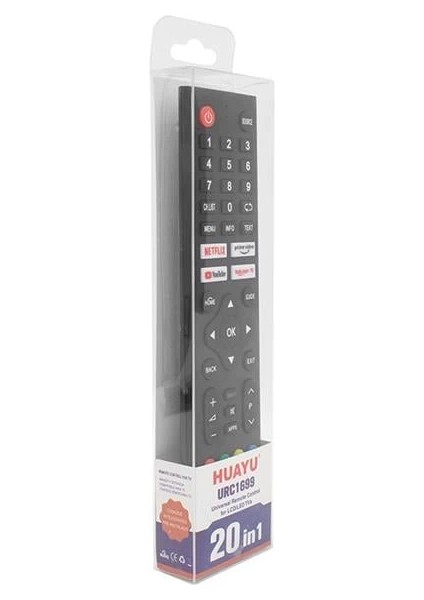 URC1699 20IN1 Netflix - Youtube - Prime Video Tuşlu Universal Lcd-Led Tv Kumanda fiyatları