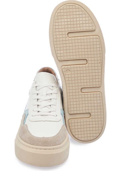 Beyaz Hakiki Deri Kadın Sneaker - K24I1AY67300-A26