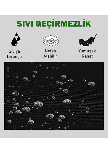 Cafe Barista Kuaför Barmen Çiçekçi Belden Yarım Duck Keten Mutfak Önlük Siyah indirimleri