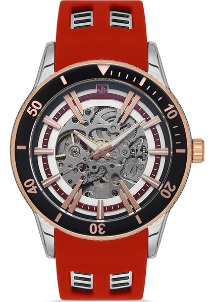 PL-1039GD-0E8 Silikon Kordon Otomatik Erkek Kol Saati