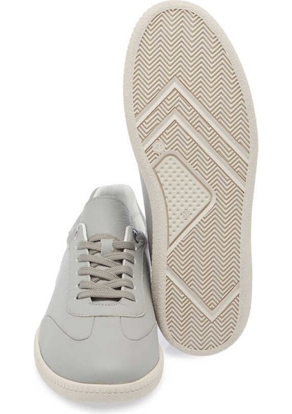 Gri Hakiki Deri Erkek Sneaker - E24I1AY56704-H1Y