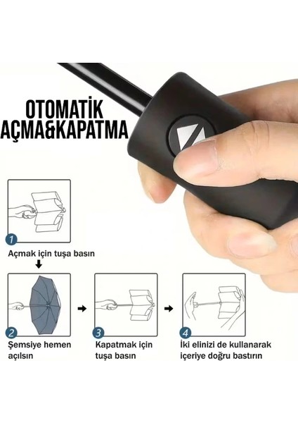 Buğz Siyah Kılıflı Otomatik Kompakt Şemsiye indirimleri