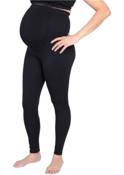 Secret Moda Siyah Dikişsiz Soft Hamile Taytı