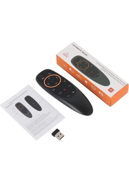 G10 Android-Windows-Linux-Tv Box-Mac Os Uyumlu 2.4 Ghz Ses Komutlu Wireless Air Mouse Uzaktan Kumanda fırsatları