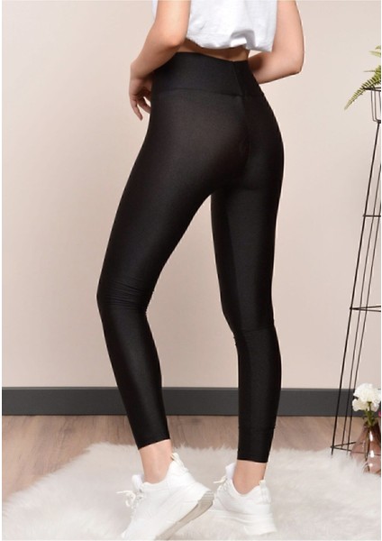 Toparlayıcı Parlak Siyah Disco Tayt fiyatları