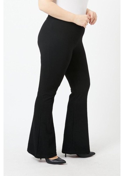 Kadın Siyah Ispanyol Paça Tayt fiyatları