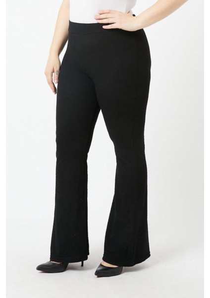 Kadın Siyah Ispanyol Paça Tayt modelleri