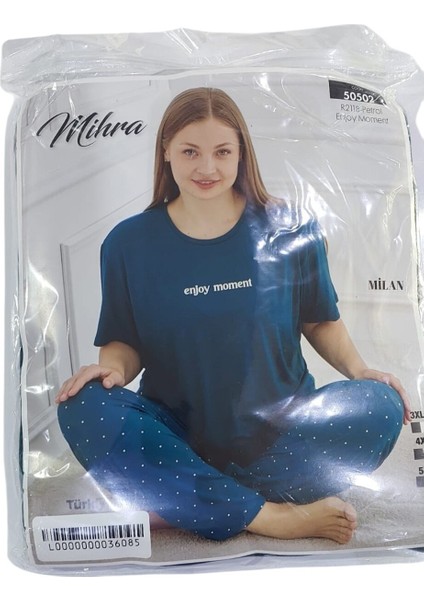 Battal Kısa Kol Alt Uzun Pijama Takımı