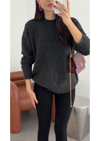 Bisiklet Yaka Antrasit Kazak fiyatları