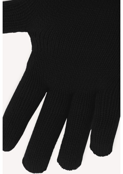 Termal Unisex Siyah Yün Eldiven Polar Bere Boyunluk Set modelleri
