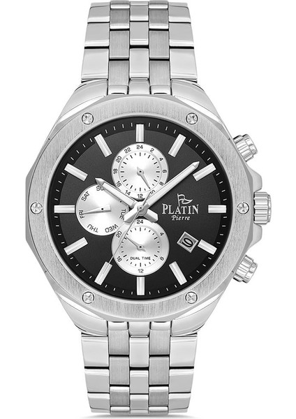 PL-1192GA-A2 Çelik Kordon Fonksiyonları Aktif Erkek Kol Saati