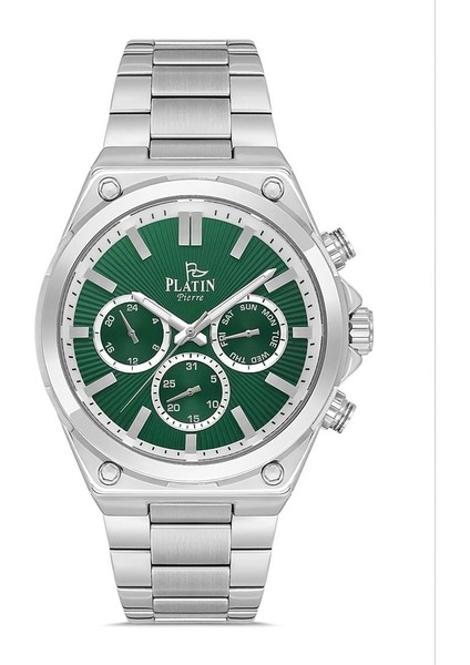 PL-1166GA-A10 Çelik Kordon Fonksiyonları Aktif Erkek Kol Saati