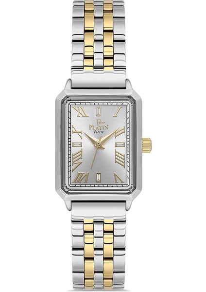 PL-1171LA-D1 Romen Rakamlı Kare Kadın Kol Saati