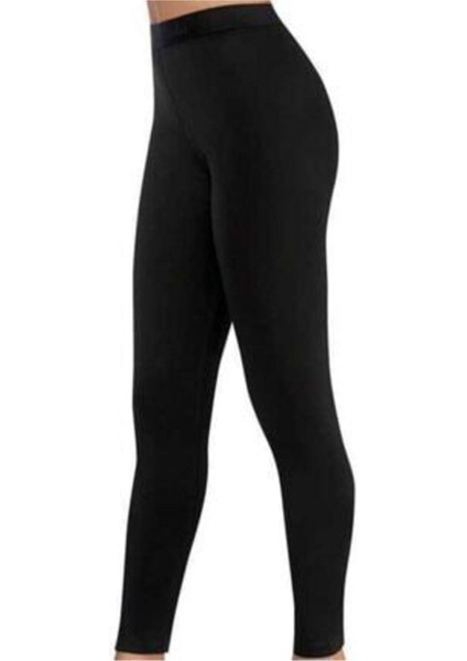 Kadın Siyah Termal Alt Tayt