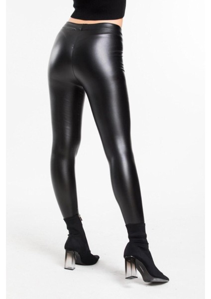 Kadın Siyah Yüksek Bel Tayt modelleri