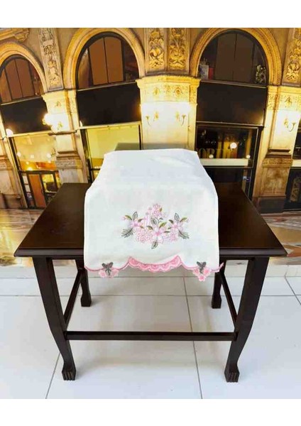 6'lı Kesme Nakışlı Ucu Güpürlü Kadife 30 ×50 Mutfak Çeyizlik El Yüz Havlu Seti fırsatları