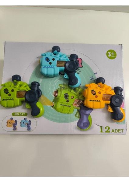 Işıklı ve Sesli Projeksiyonlu Adamlı Tabanca Pil Hediyeli
