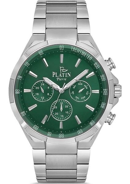 PL-1119GA-A10 Çelik Kordon Fonksiyonları Aktif Erkek Kol Saati