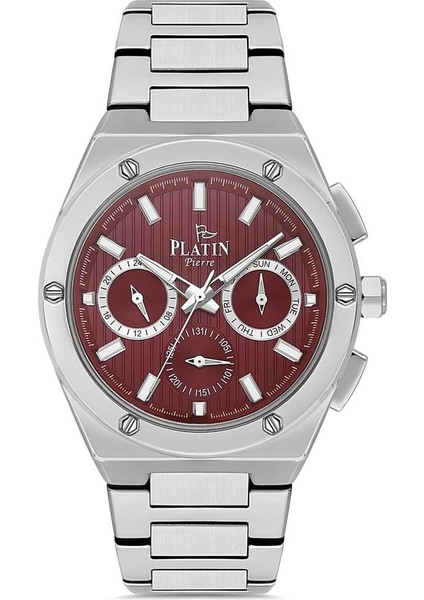 PL-1194GA-A8 Çelik Kordon Fonksiyonları Aktif Erkek Kol Saati