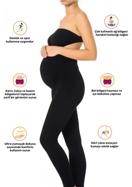 Özel Üretim Iz Yapmaz Dikişsiz Esnek Gün Boyu Rahat Esnek Likralı Yüksek Bel Hamile Taytı fiyatları