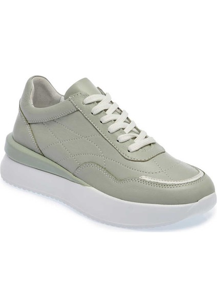 Yeşil Hakiki Deri Kadın Sneaker - K24I1AY67314-G81 indirimleri