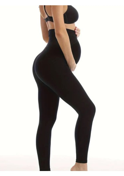 Hamile Tayt Bel Ayarlı Likralı Dalgıc Kumaş Esnek Yüksek Bel Hamile Özel Gün fırsatları