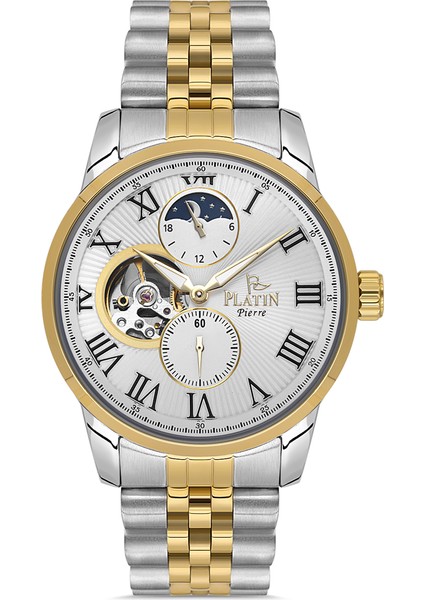 PL-1164GA-D1 Çelik Kordon Fonksiyonları Aktif Otomatik Erkek Kol Saati