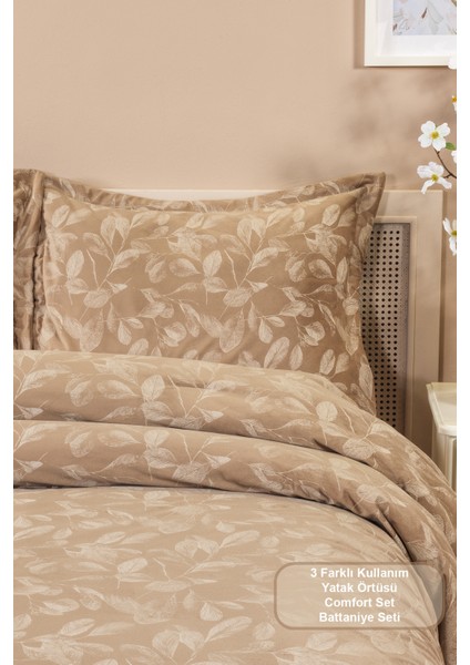 Stella Comfort Uyku Seti Yatak Örtüsü Çift Kişilik 3 Parça (220X240 Cm) Bej fiyatları
