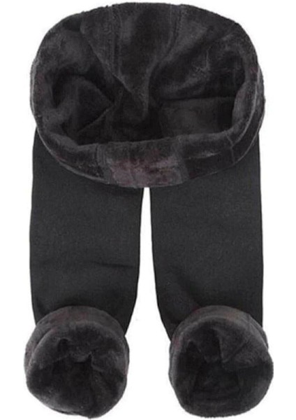 Kadın Siyah Içi Peluşlu Kışlık Termal Tayt fiyatları